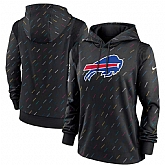 Women's Buffalo Bills Nike Anthracite 2021 NFL Crucial Catch Therma Pullover Hoodie